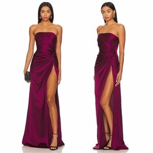 SAU LEE Hera Gown in Boysen Berry